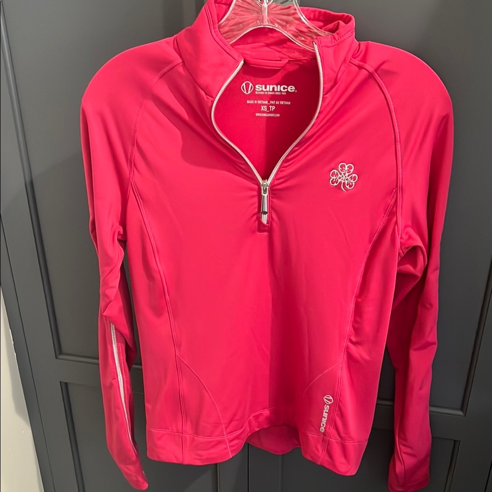 Sunice Pink Quarter-Zip Pullover